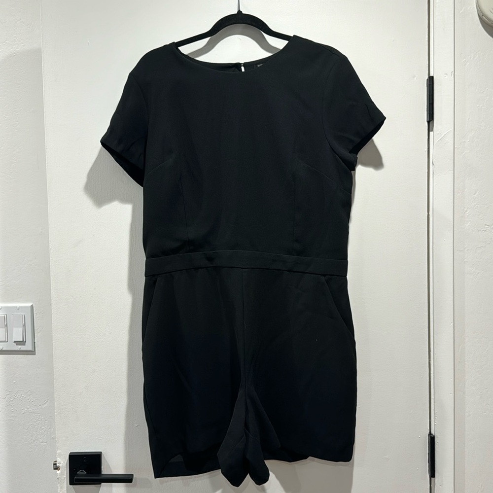 Black short romper. Size 14